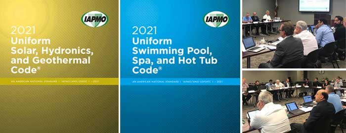 IAPMO Advances Development of 2021 Solar, Hydronics & Geothermal Code and Swimming Pool, Spa & Hot Tub Code During Technical Committee Meetings